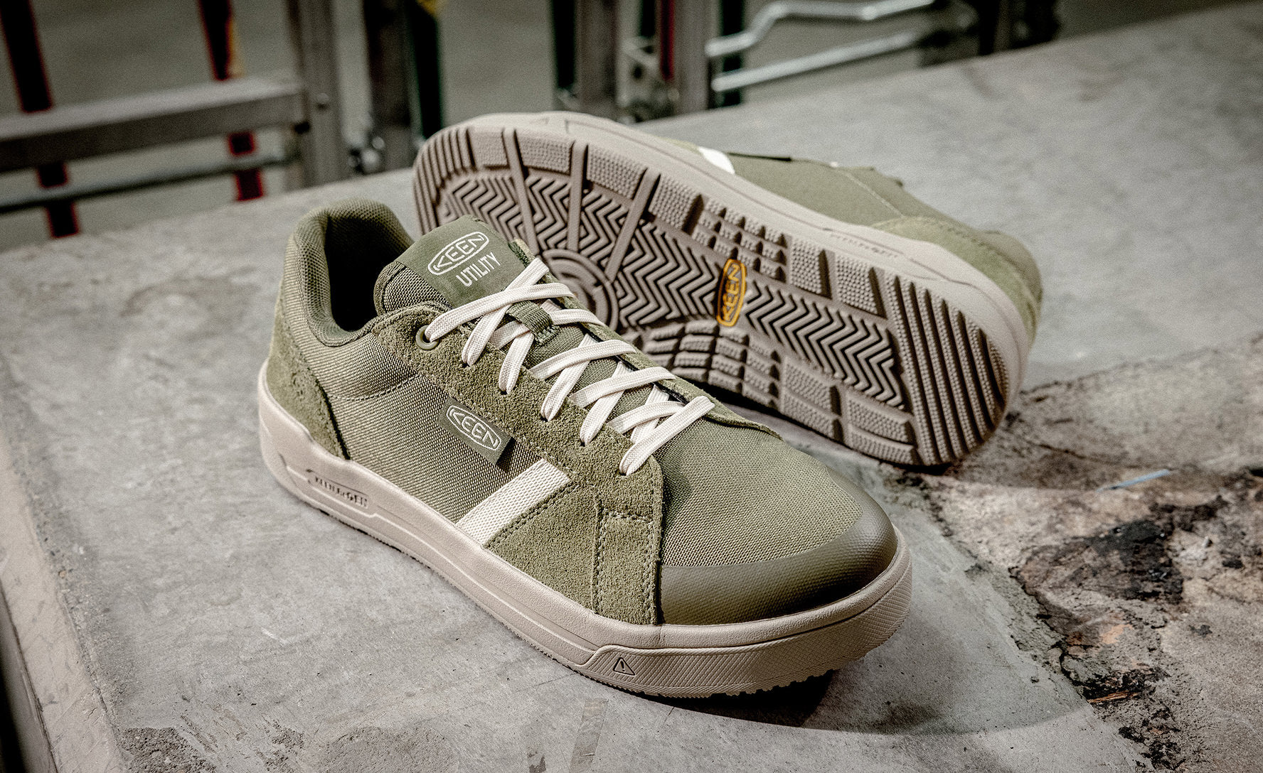 Men's Kenton Work Shoe (Soft Toe)  |  Winter Moss/Birch - Image 7