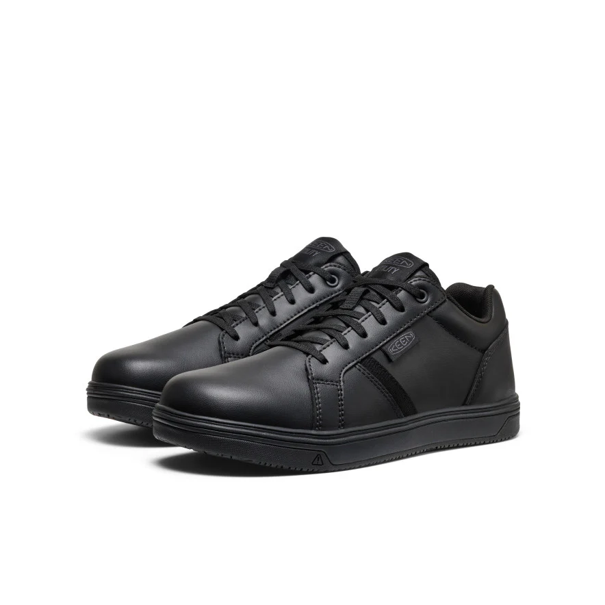 Men's Kenton WTX Work Shoe (Soft Toe)  |  Black/Black - Image 2