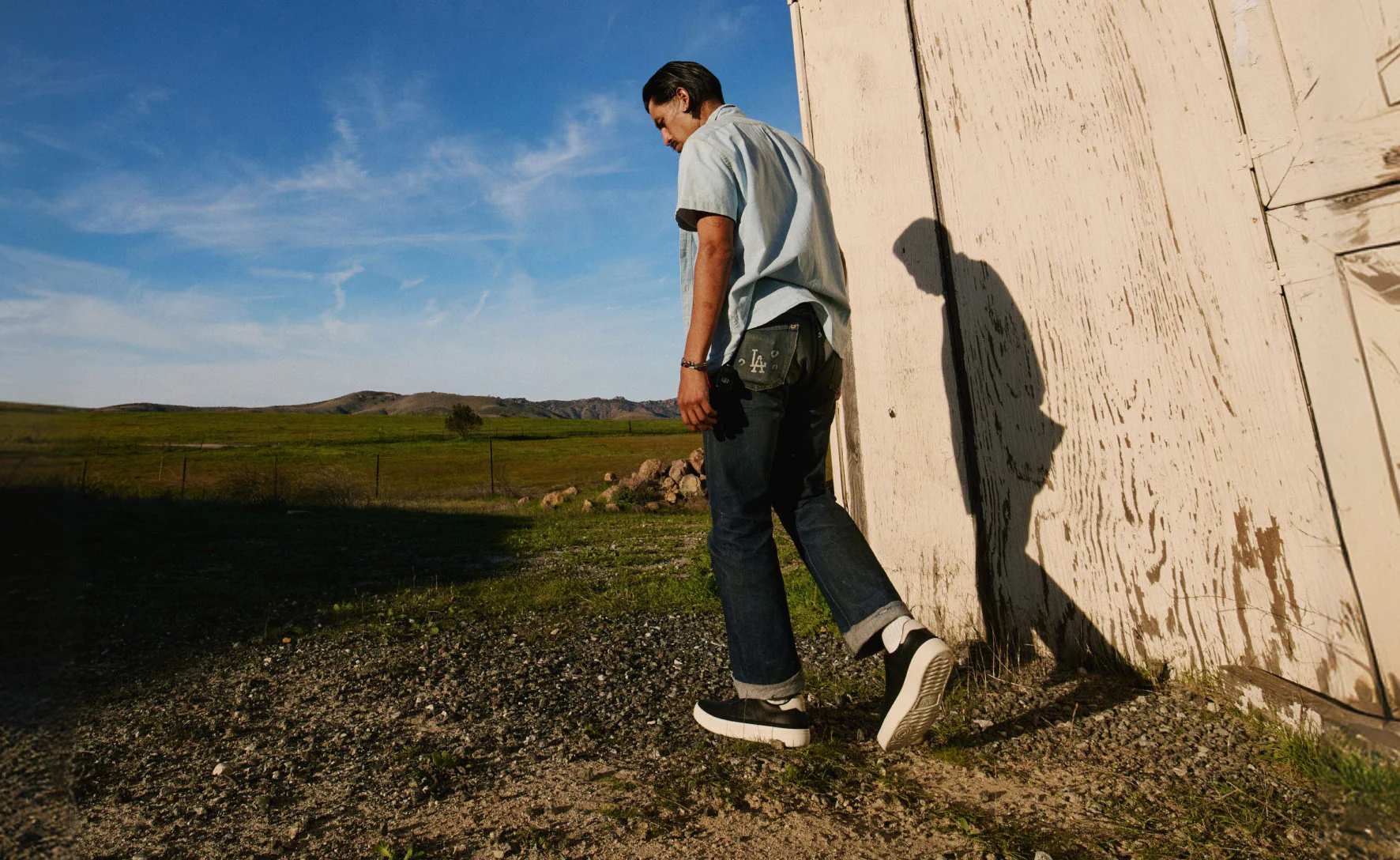 Men's KM1 Leather Sneaker | Birch/Birch - Image 7