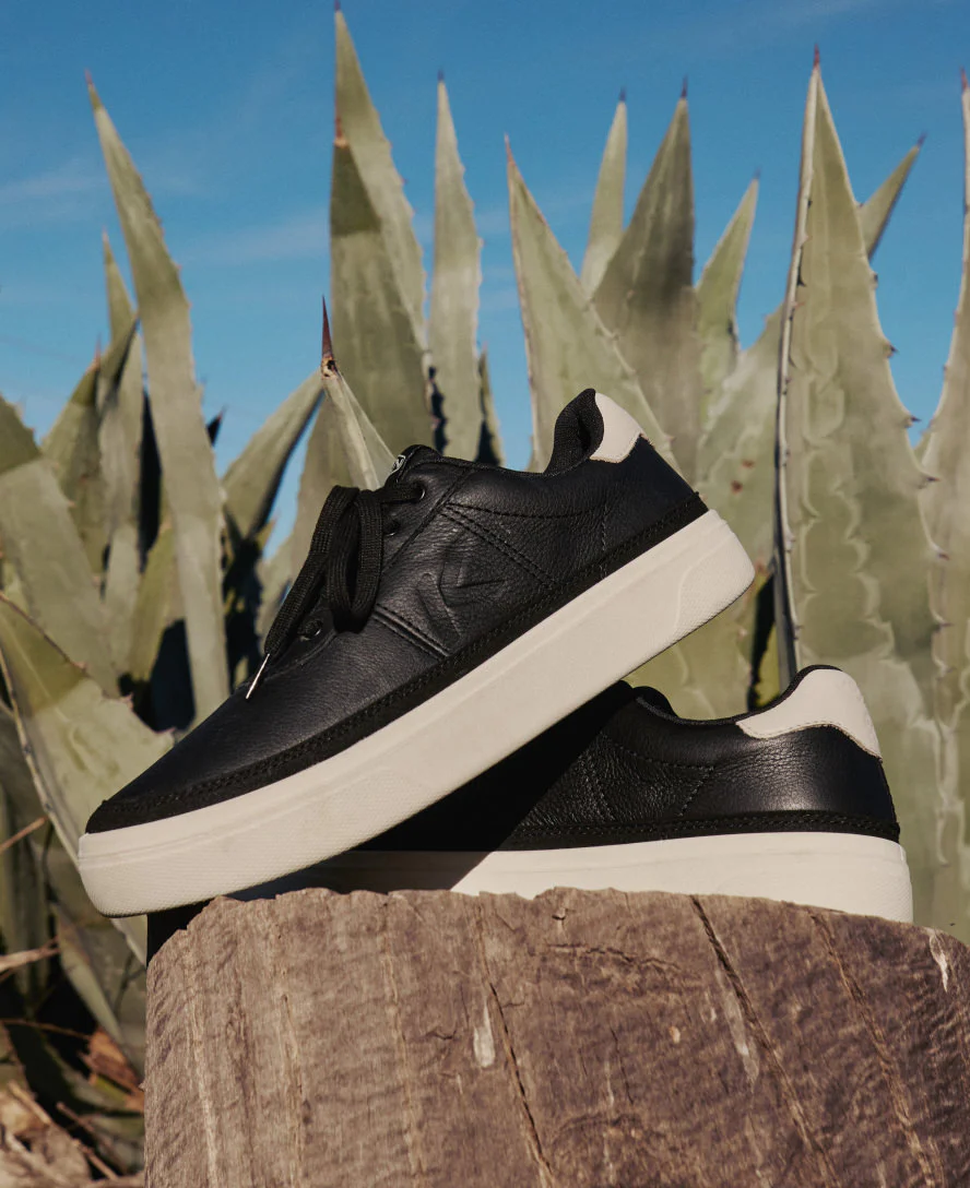 Men's KM1 Leather Sneaker  |  Black/Birch - Image 9