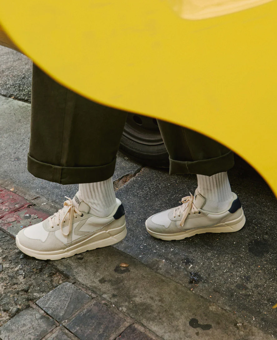 Men's KM2 Leather Jogger  |  Birch/Naval Academy - Image 8