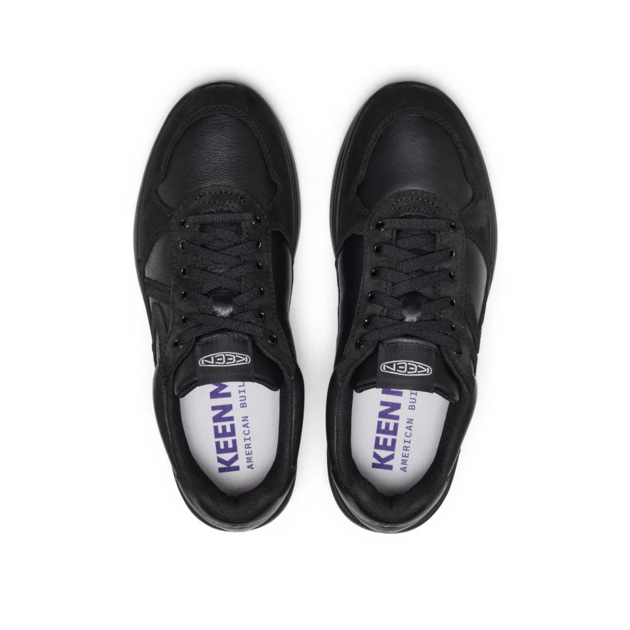 Men's KM2 Leather Jogger  |  Black/Black - Image 4