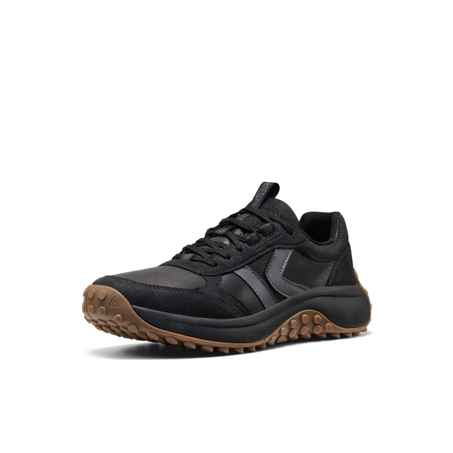 Men's KS86 Leather Sneaker  |  Black - Image 3