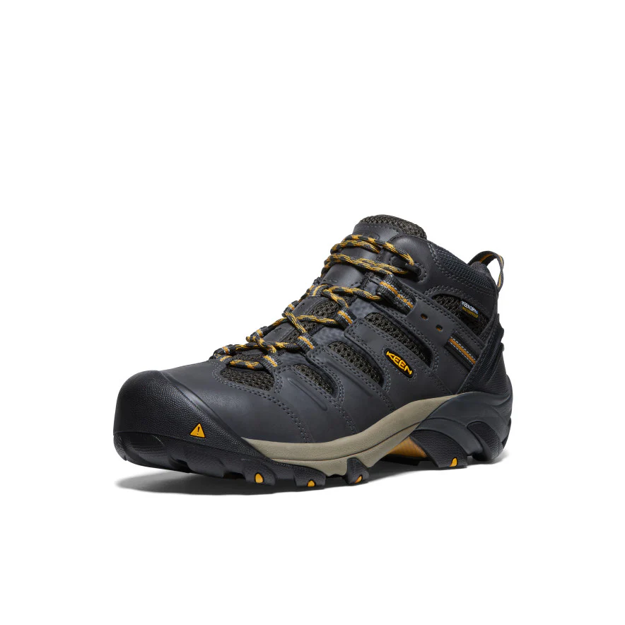 Men's Lansing Mid Waterproof (Steel Toe)  |  Raven/Tawny Olive - Image 3