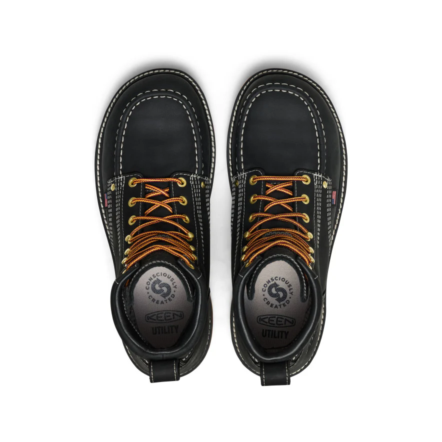 Men's Liberty 6" Waterproof Boot (Carbon Toe) | Black/Gum - Image 4