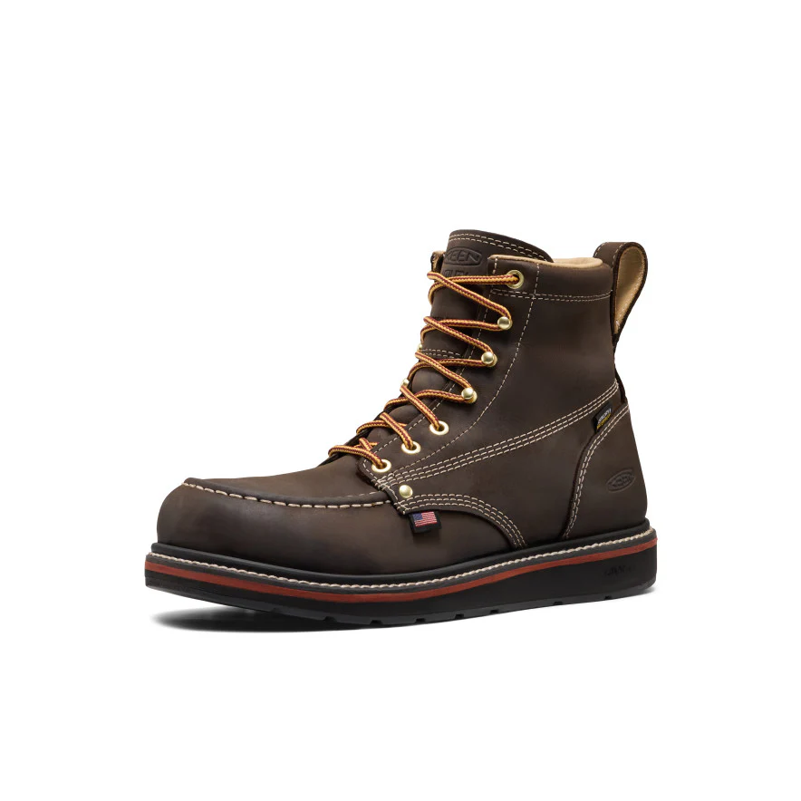 Men's Liberty 6" Waterproof Boot (Carbon Toe)  |  Coffee Bean/Black - Image 3