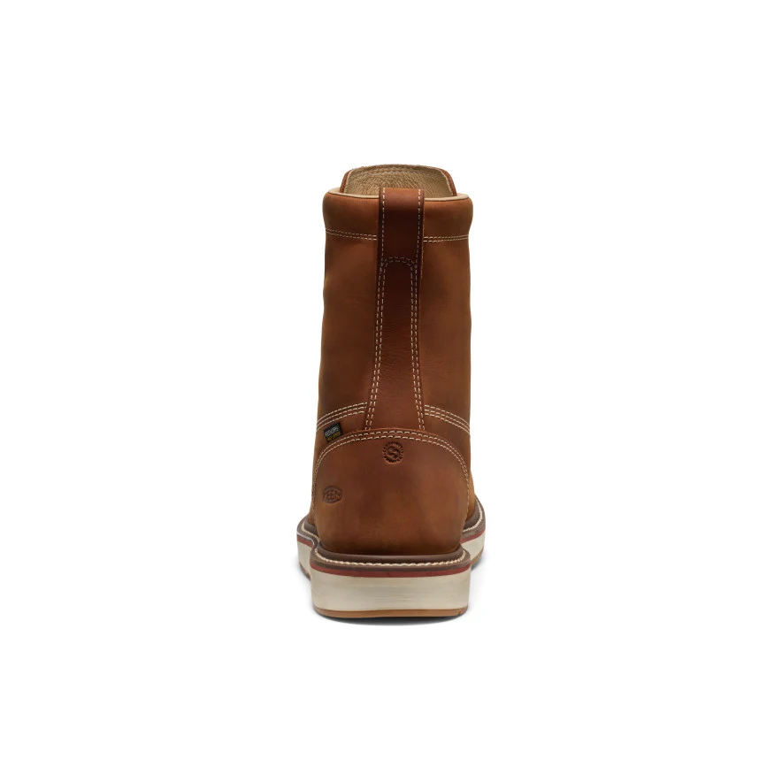 Men's Liberty 8" Waterproof Boot (Soft Toe) | Leather Brown/Birch - Image 5