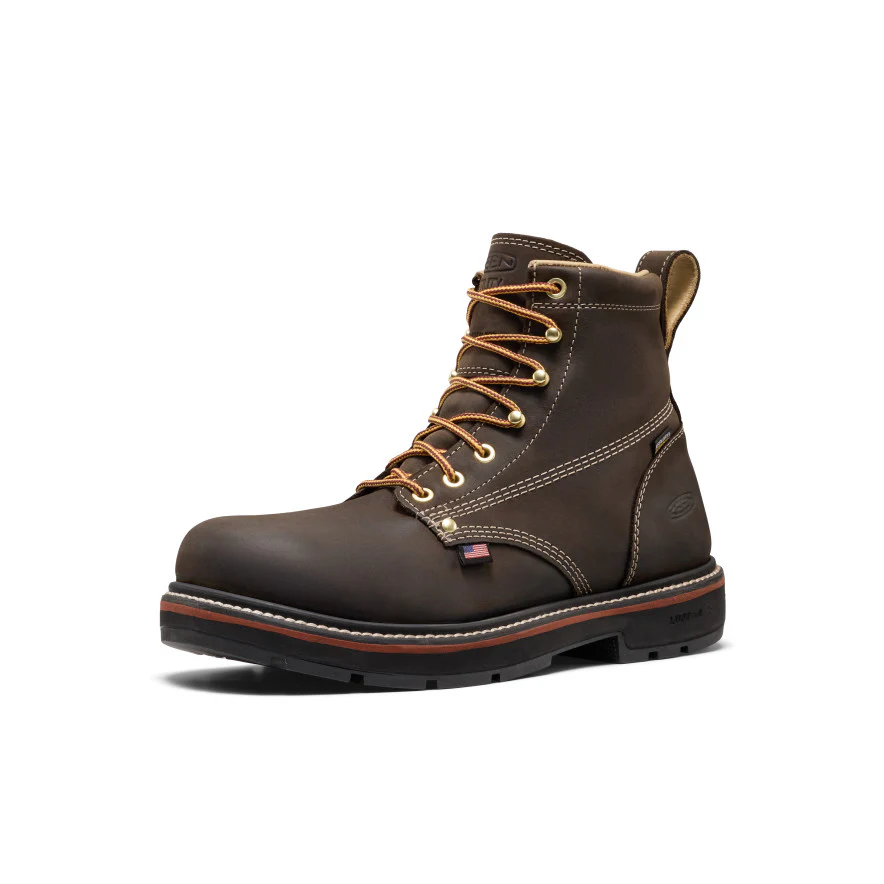 Men's Liberty 6" Waterproof 90° Heel Boot (Carbon Toe)  |  Coffee Bean/Black - Image 3