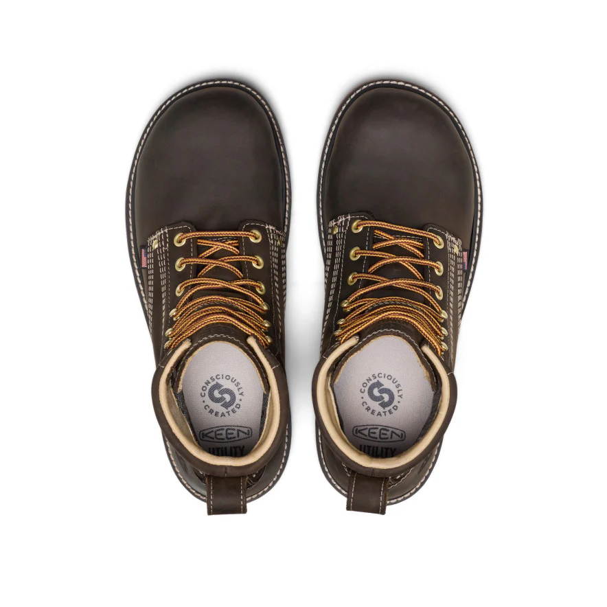 Men's Liberty 6" Waterproof 90° Heel Boot (Carbon Toe)  |  Coffee Bean/Black - Image 4