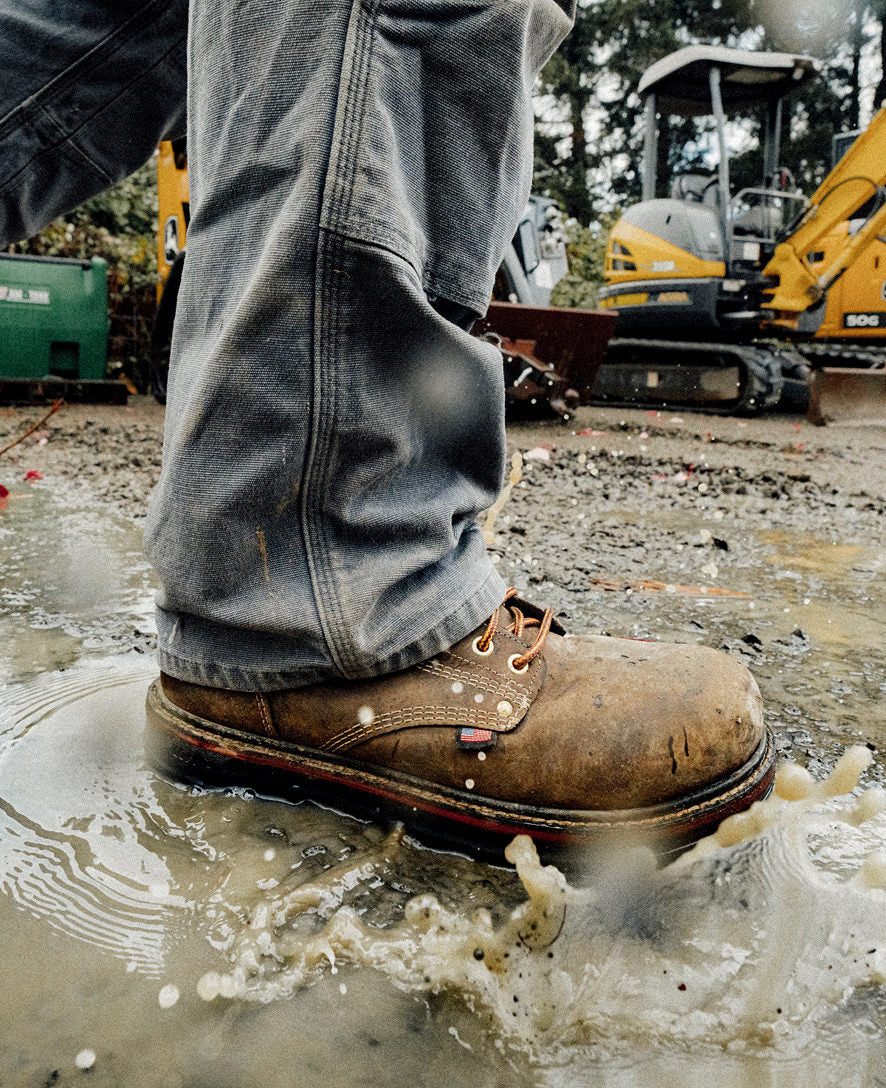 Men's Liberty 8" Waterproof 90° Heel Boot (Carbon Toe) | Coffee Bean/Black - Image 9