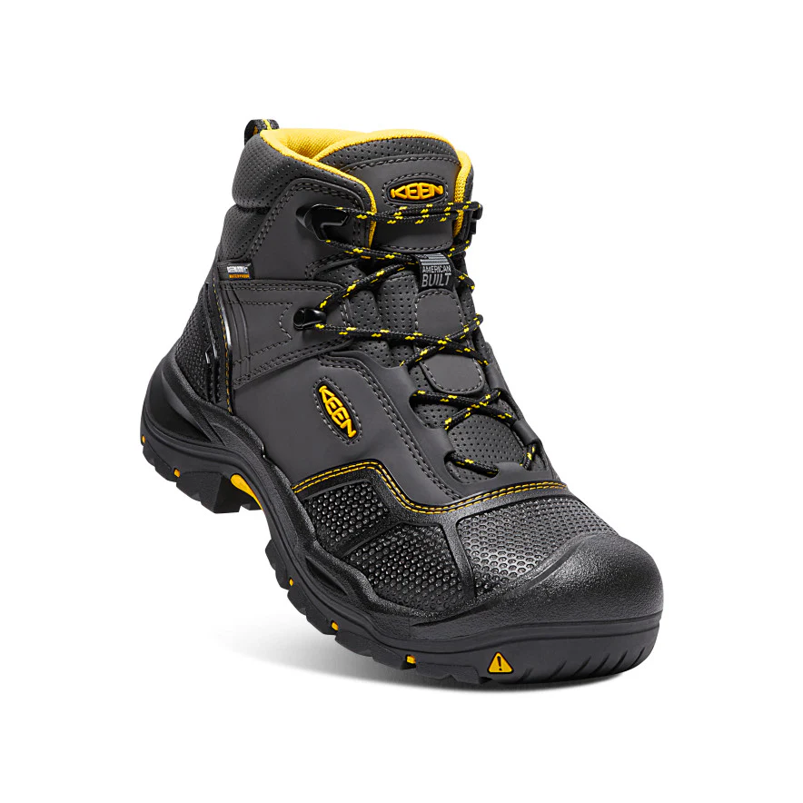 Men's Logandale Waterproof Boot (Steel Toe)  |  Raven/Black - Image 4