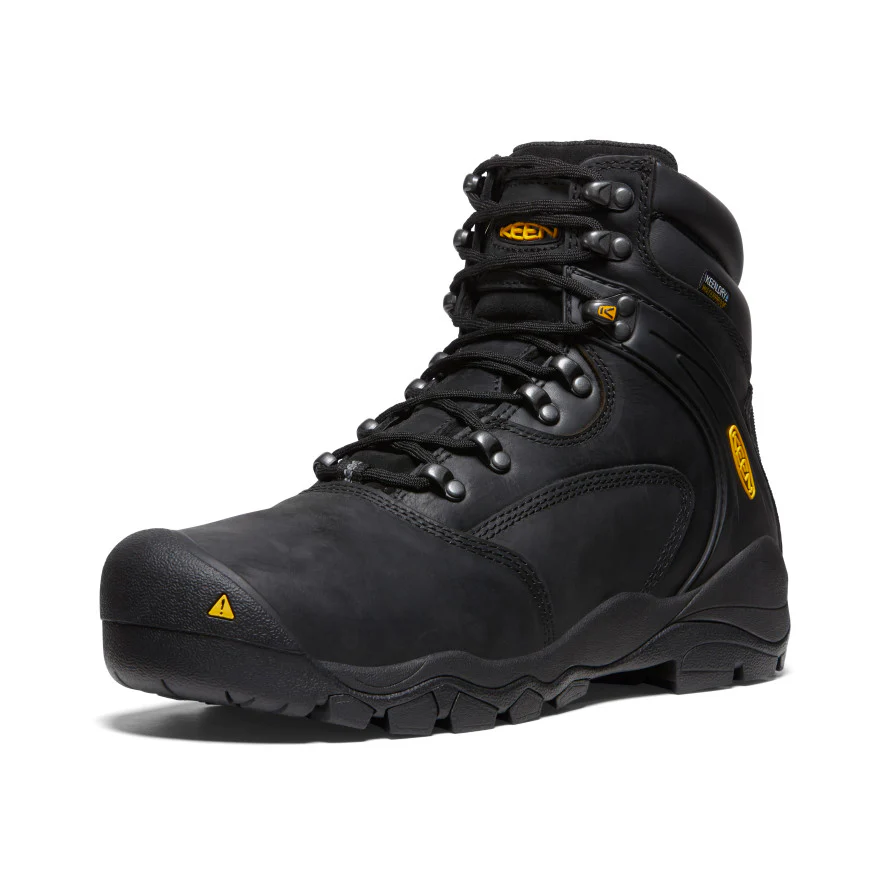 Men's Louisville 6" Waterproof Boot (Steel Toe)  |  Black - Image 3