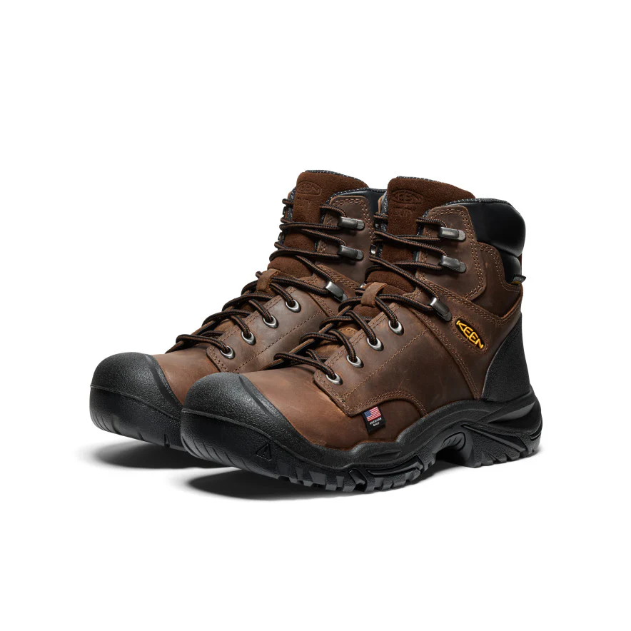 Men's Mt Vernon II 6" Waterproof Boot (Steel Toe) | Dark Earth/Black - Image 2
