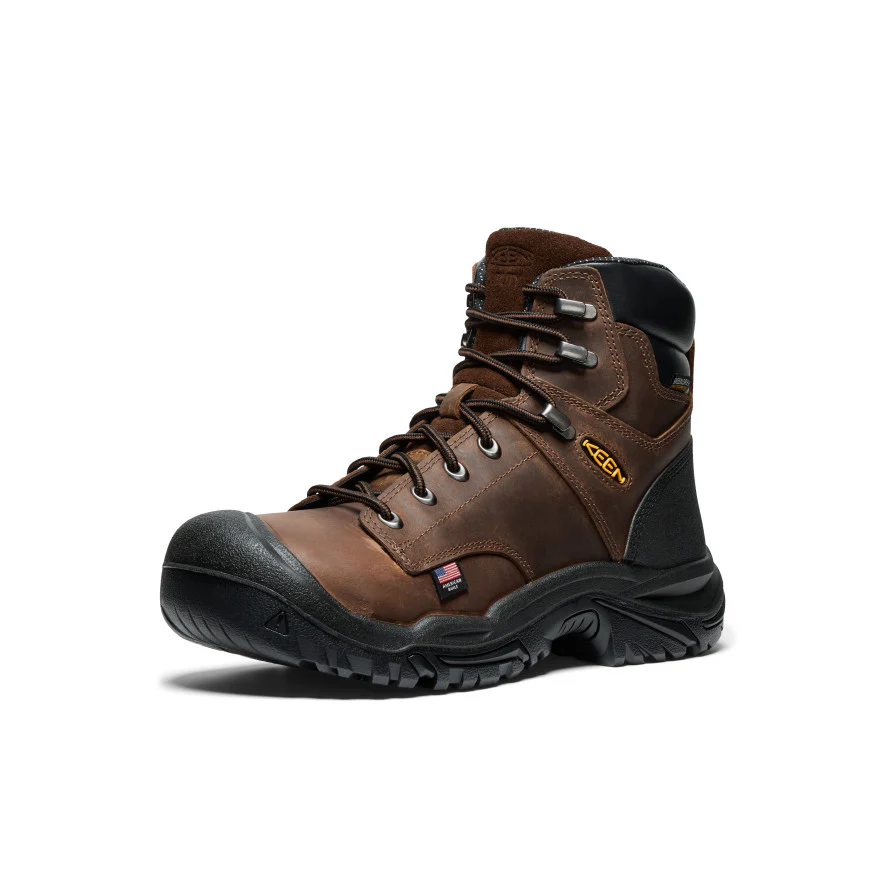 Men's Mt Vernon II 6" Waterproof Boot (Steel Toe) | Dark Earth/Black - Image 3