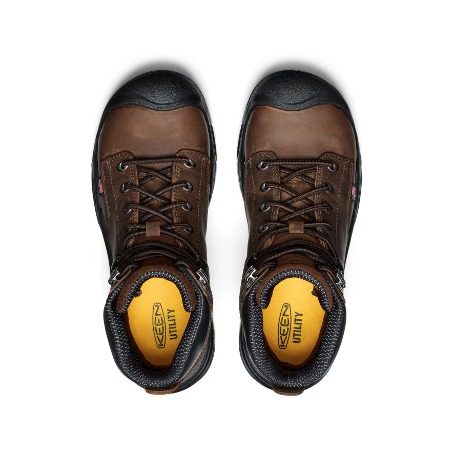 Men's Mt Vernon II 6" Waterproof Boot (Steel Toe) | Dark Earth/Black - Image 4