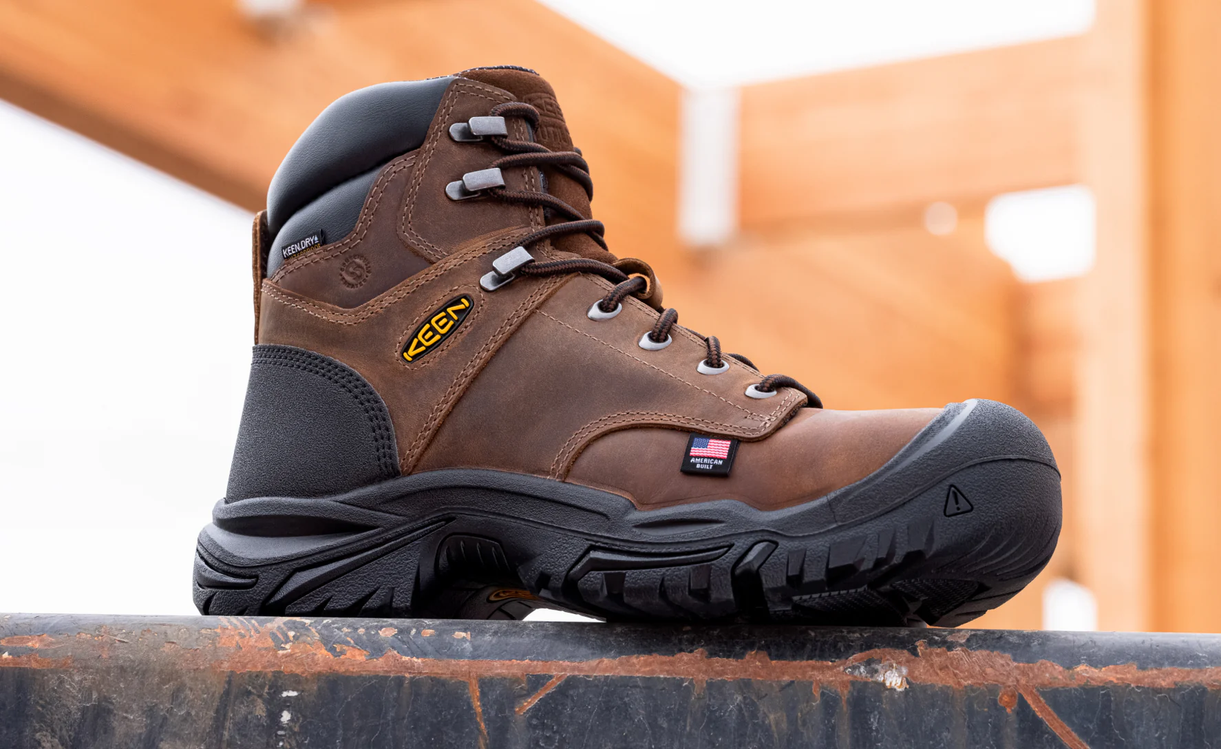 Men's Mt Vernon II 6" Waterproof Boot (Steel Toe) | Dark Earth/Black - Image 7