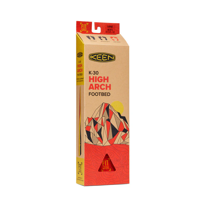 Men's Outdoor K-30 High Arch Insole | Red - Image 5
