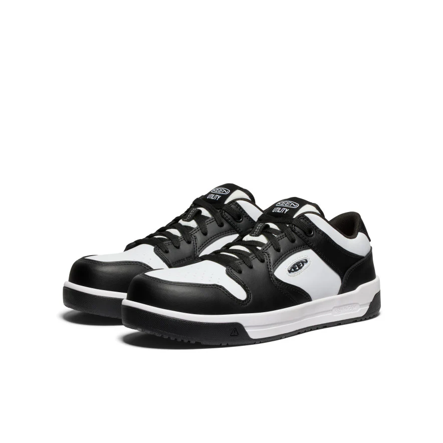 Men's Overton Work Shoe (Carbon Toe)  |  Star White/Black - Image 2