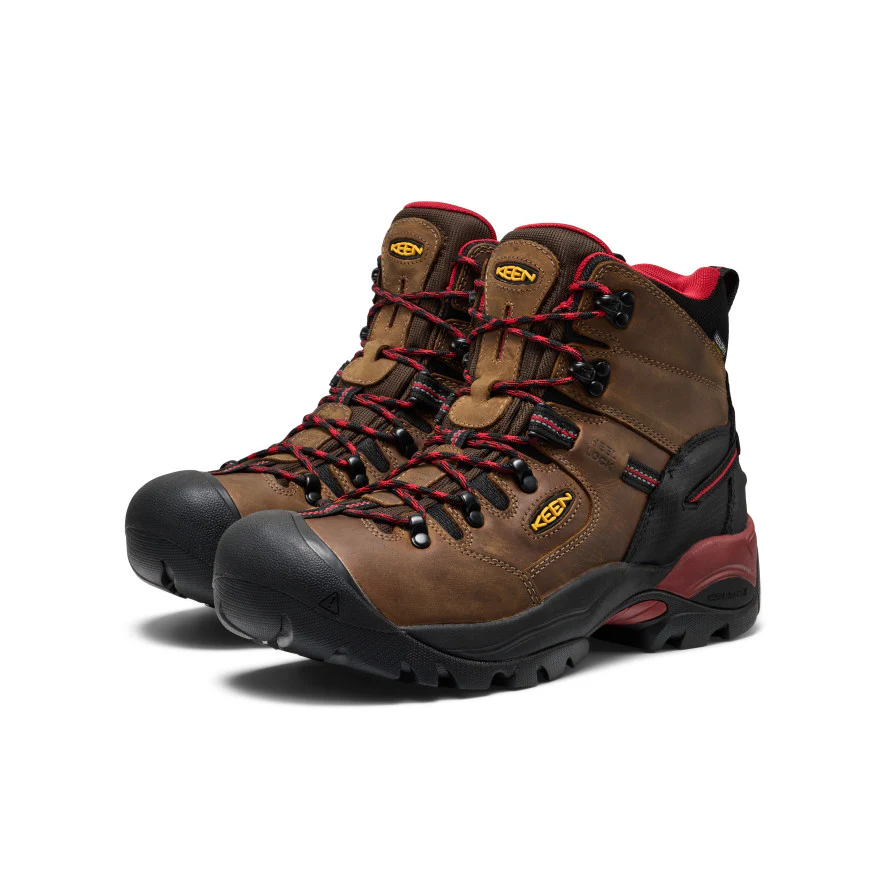 Men's Pittsburgh Energy 6" Waterproof Boot (Carbon Toe) | Bison/Black - Image 2