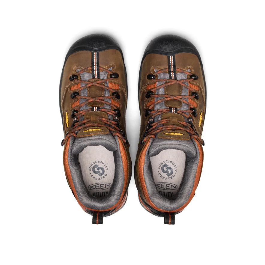 Men's Pittsburgh Energy 6" Waterproof Boot (Soft Toe) | Cascade Brown/Black - Image 4