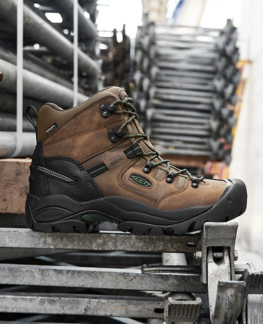 Men's Pittsburgh Energy 6" Waterproof Boot (Soft Toe) | Cascade Brown/Black - Image 8