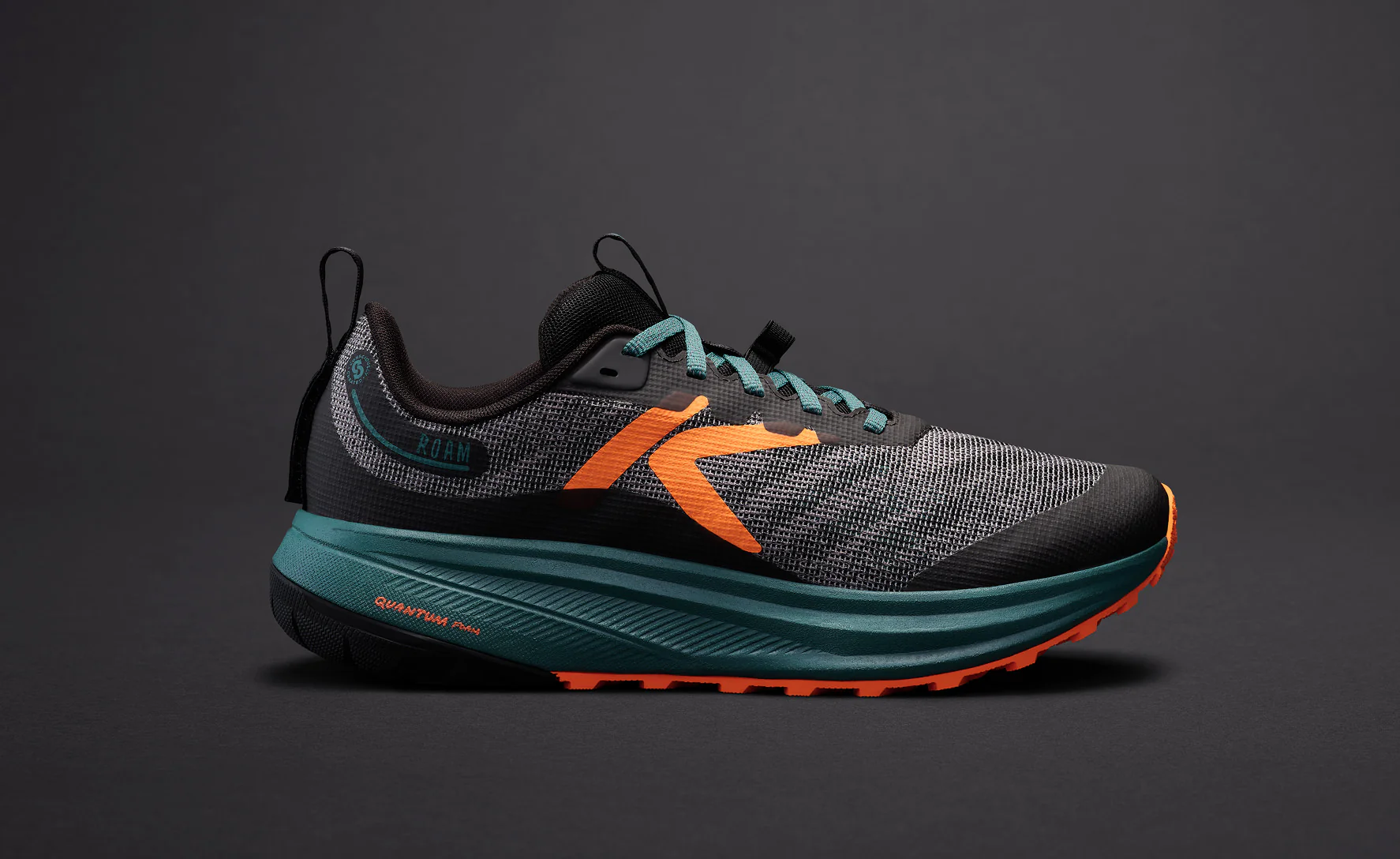 Men's Roam Trail Running Shoe  |  Black/Orange Peel - Image 7