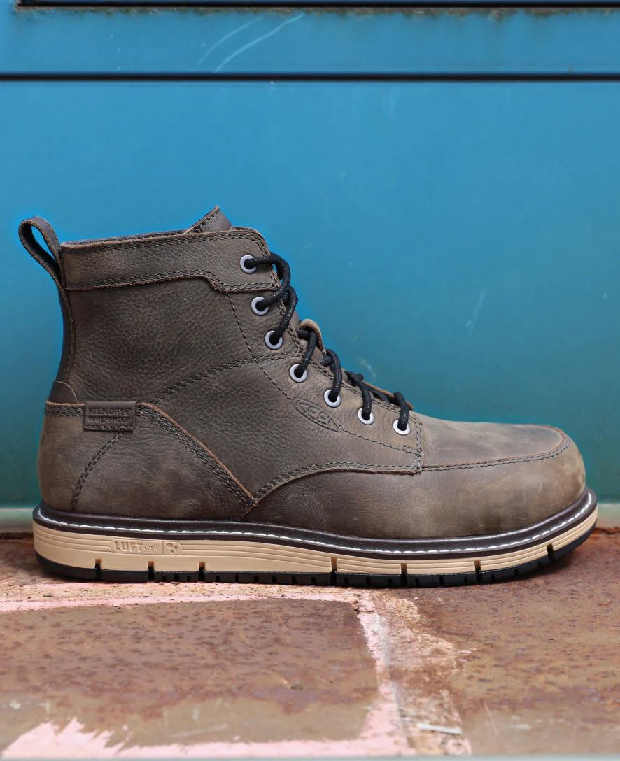 Men's San Jose 6" Waterproof Boot (Aluminum Toe) | Cascade Brown/Black - Image 8