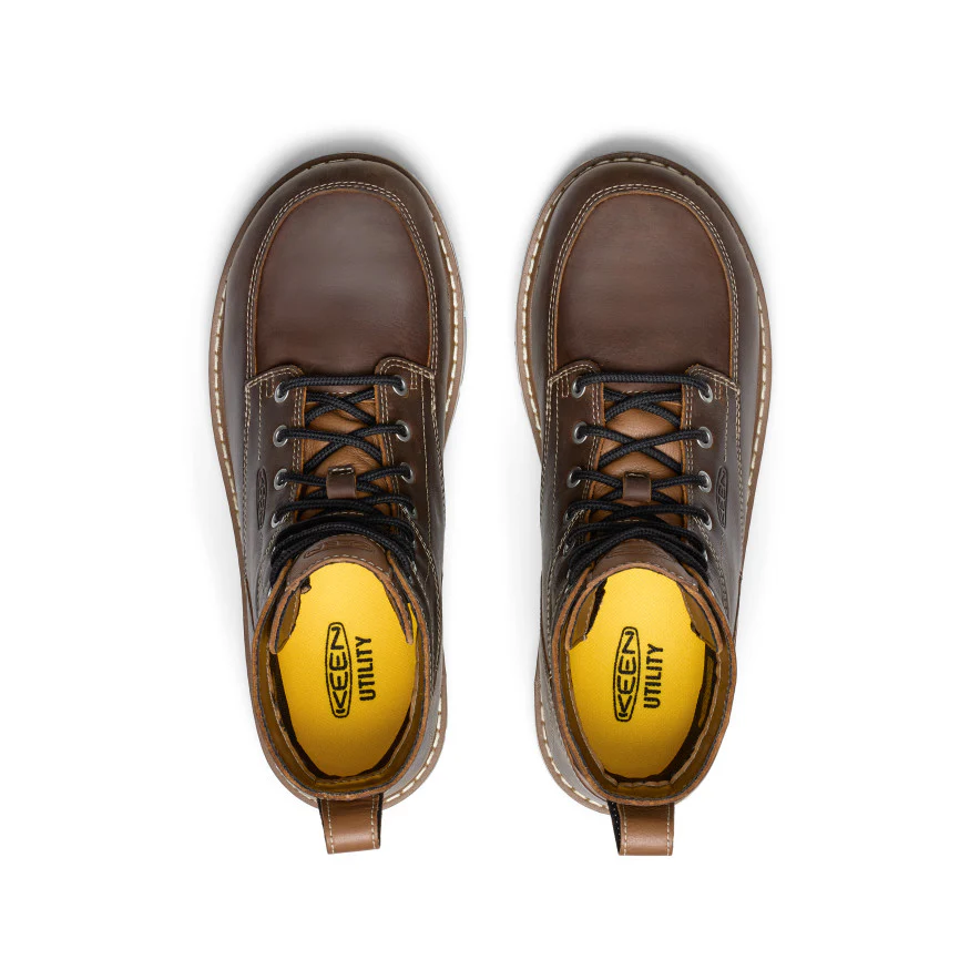 Men's San Jose 6" Waterproof 90° Heel Boot (Aluminum Toe) | Bison/Black - Image 4