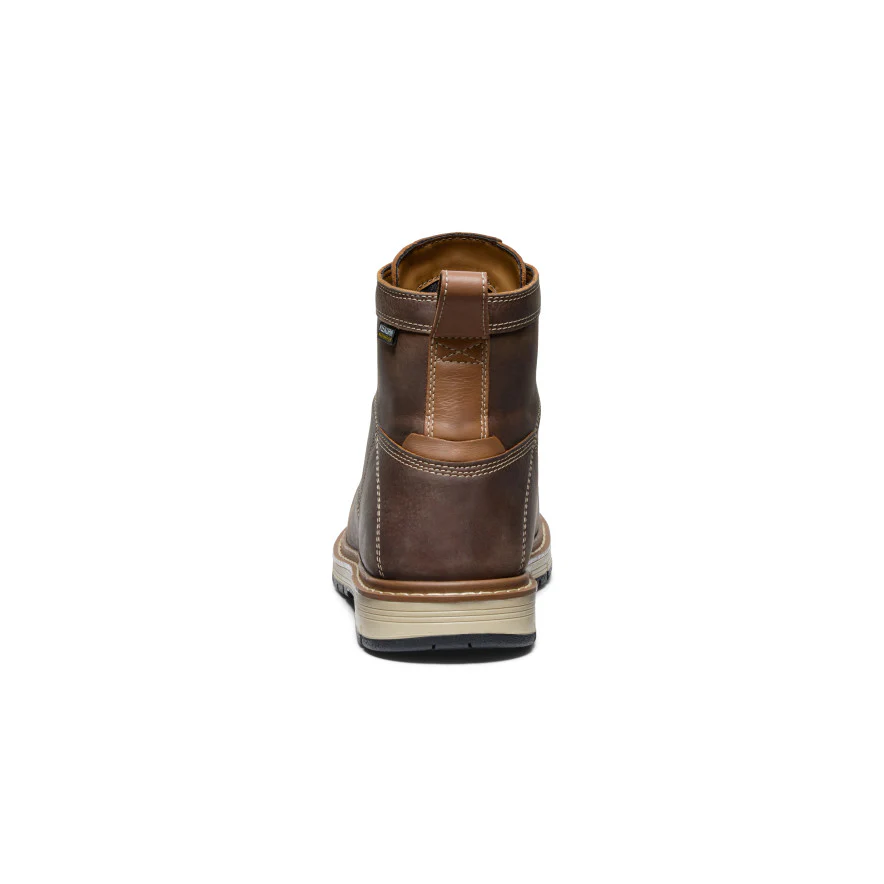 Men's San Jose 6" Waterproof 90° Heel Boot (Aluminum Toe) | Bison/Black - Image 5