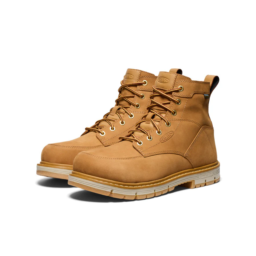 Men's San Jose 6" Waterproof 90° Heel Boot (Aluminum Toe)  |  Bistre/Gum - Image 2