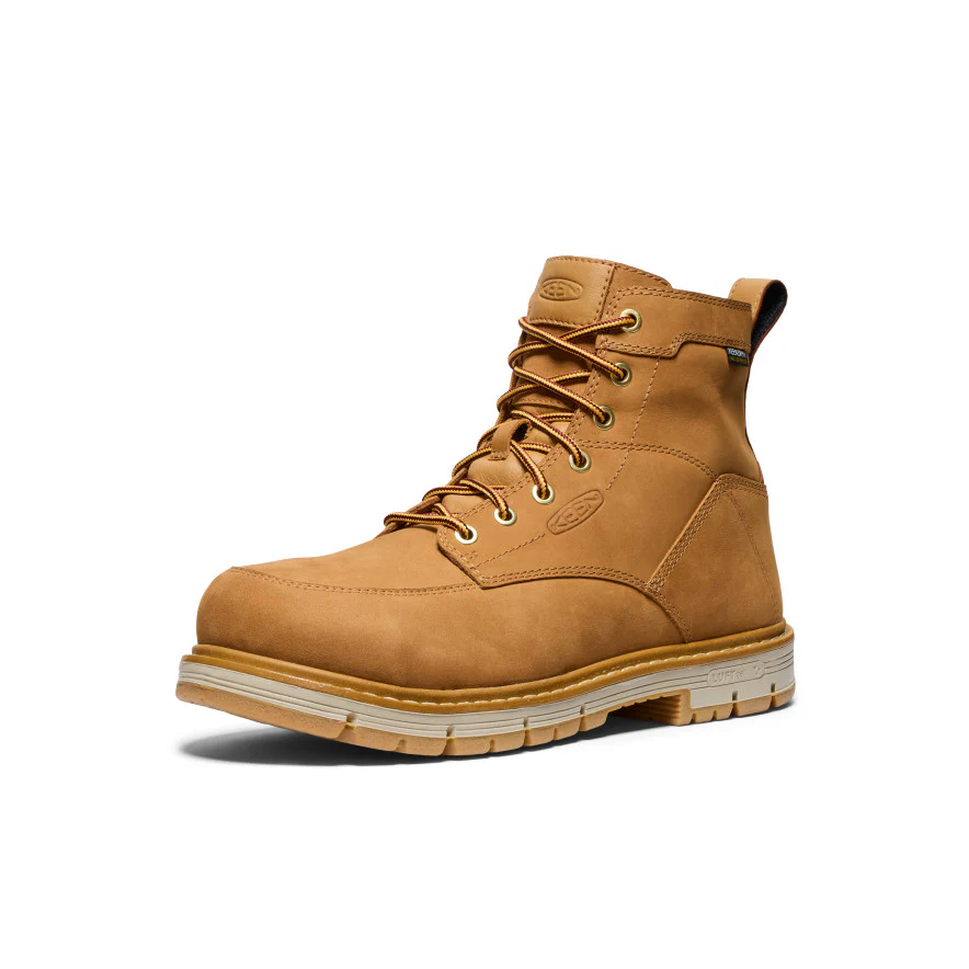 Men's San Jose 6" Waterproof 90° Heel Boot (Aluminum Toe)  |  Bistre/Gum - Image 3