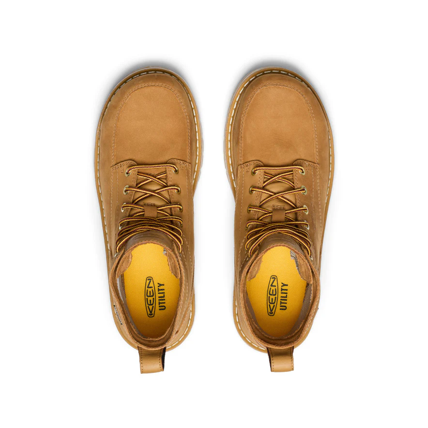 Men's San Jose 6" Waterproof 90° Heel Boot (Aluminum Toe)  |  Bistre/Gum - Image 4