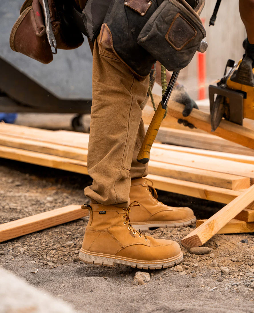 Men's San Jose 6" Waterproof 90° Heel Boot (Aluminum Toe)  |  Bistre/Gum - Image 9