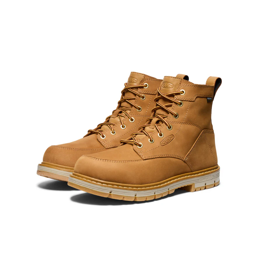 Men's San Jose 6" Waterproof 90° Heel Boot (Soft Toe)  |  Bistre/Gum - Image 2