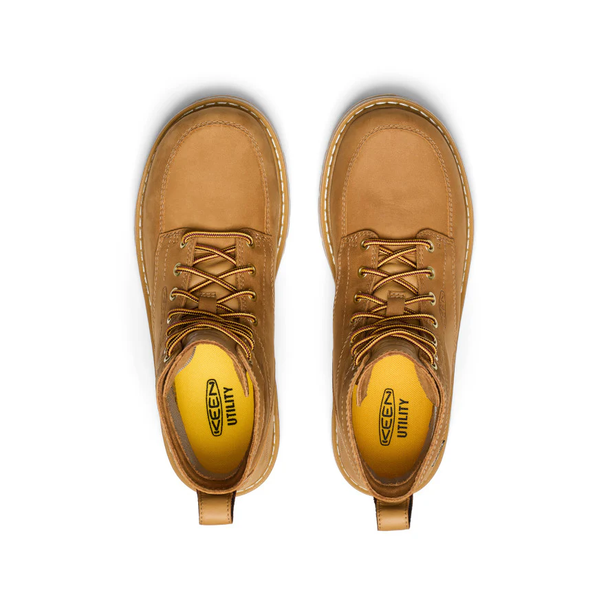 Men's San Jose 6" Waterproof 90° Heel Boot (Soft Toe)  |  Bistre/Gum - Image 4