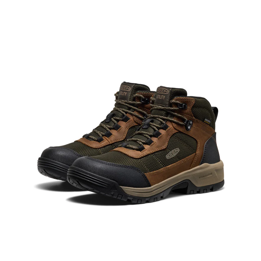 Men's Skokie Waterproof Work Boot (Soft Toe) | Forest Night/Black - Image 2