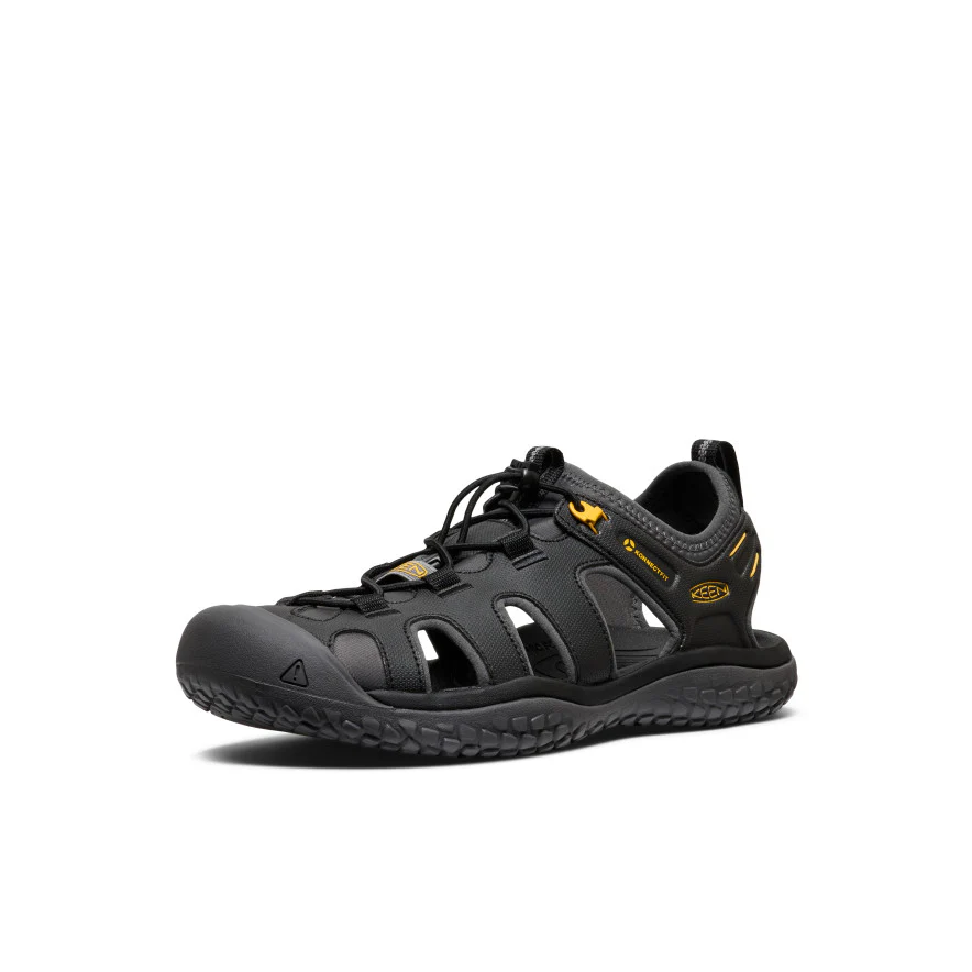 Men's SOLR Sandal  |  Black/Gold - Image 3