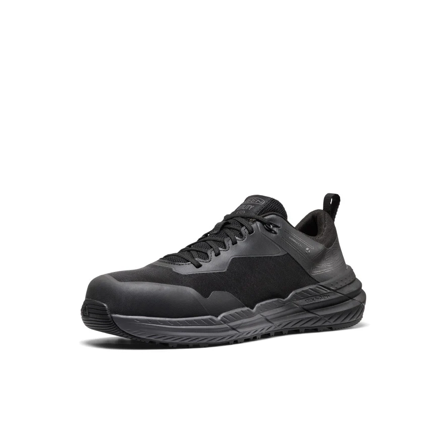 Men's Speedworks ESD Work Sneaker (Carbon Toe)  |  Black/Black - Image 3