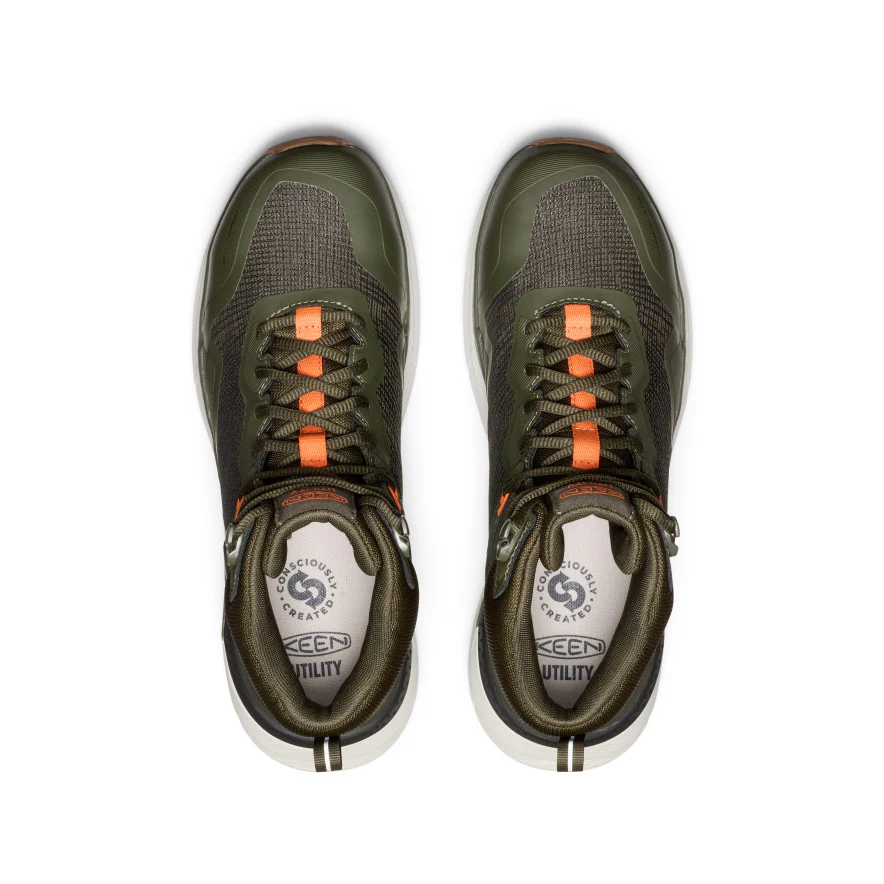 Men's Synchro Waterproof Work Boot (Carbon Toe)  |  Forest Night/Gum - Image 4