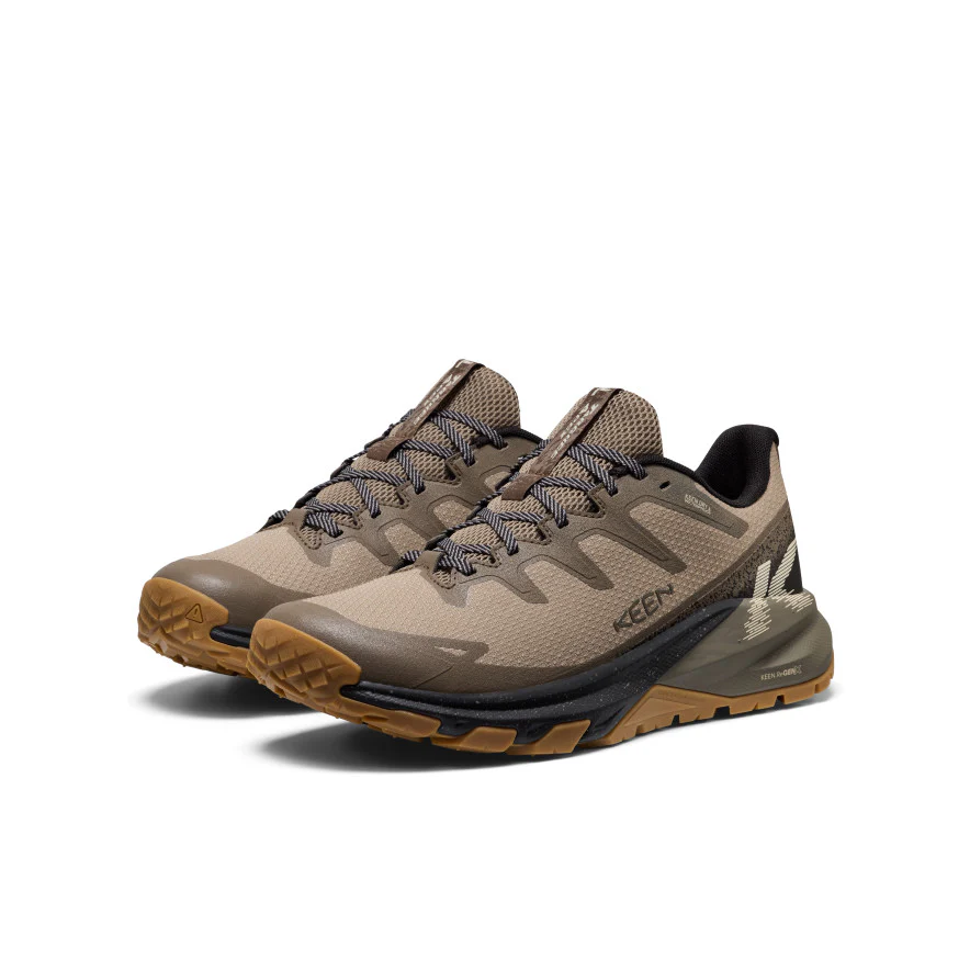 Men's Targhee Apex Waterproof Hiking Shoe  |  Brindle/Canteen - Image 2