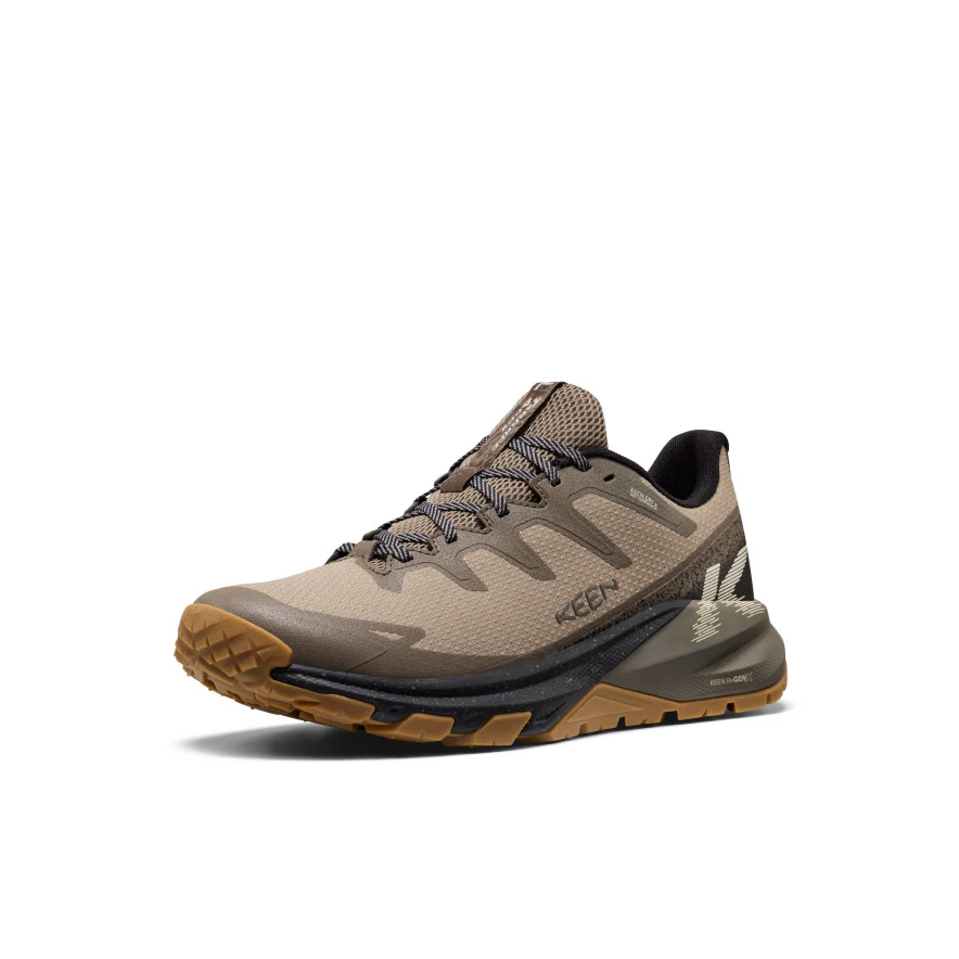 Men's Targhee Apex Waterproof Hiking Shoe  |  Brindle/Canteen - Image 3