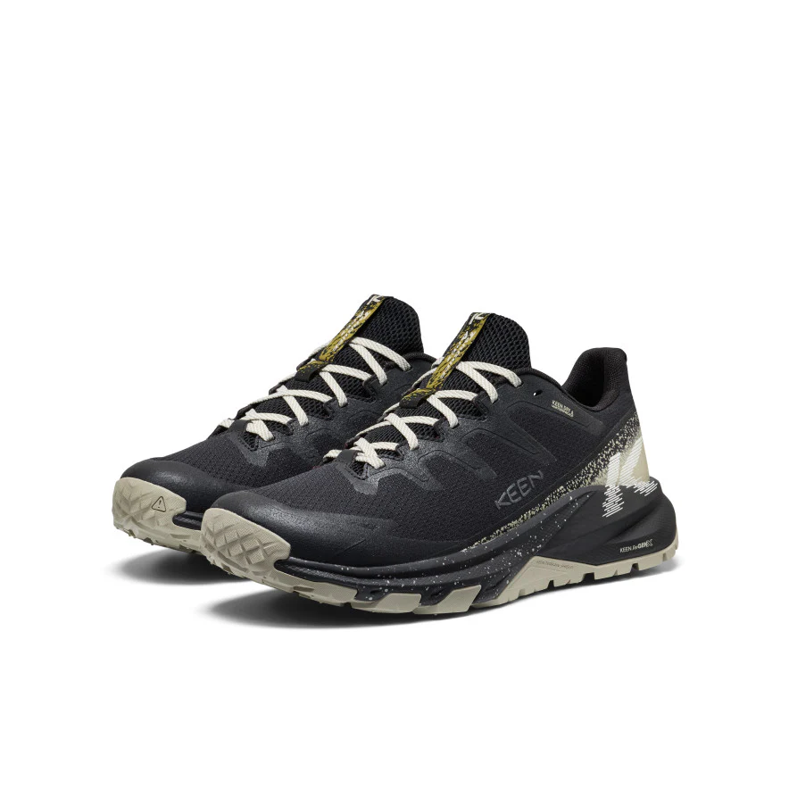 Men's Targhee Apex Wide Waterproof Hiking Shoe | Black/Abbey Stone - Image 2