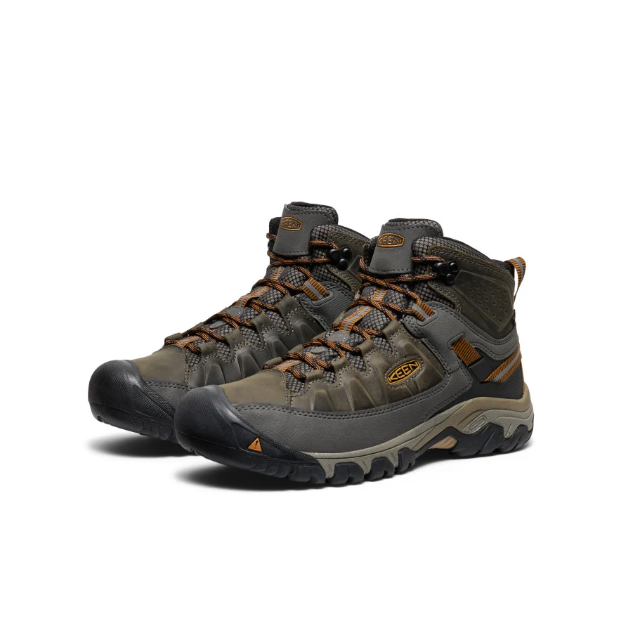Men's Targhee III Waterproof Mid Wide  |  Black Olive/Golden Brown - Image 2