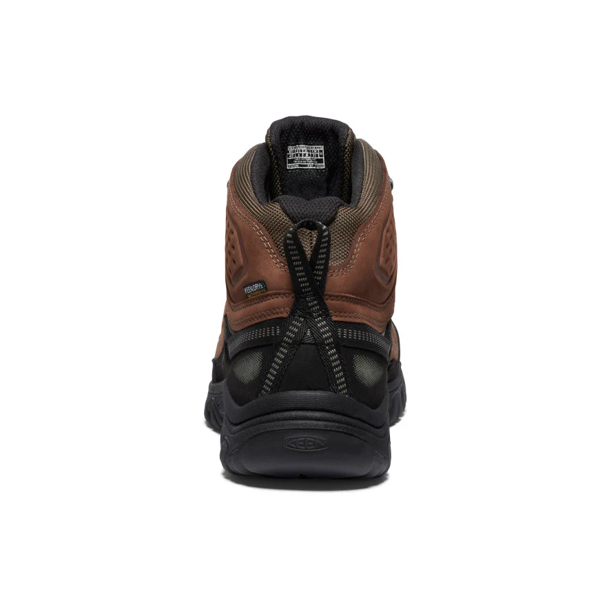 Men's Targhee IV Wide Waterproof Hiking Boot  |  Bison/Black - Image 5