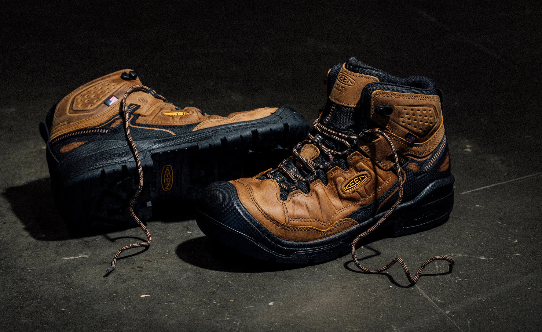 Men's Targhee IV Waterproof Work Boot (Soft Toe)  |  Belgian/Black - Image 7