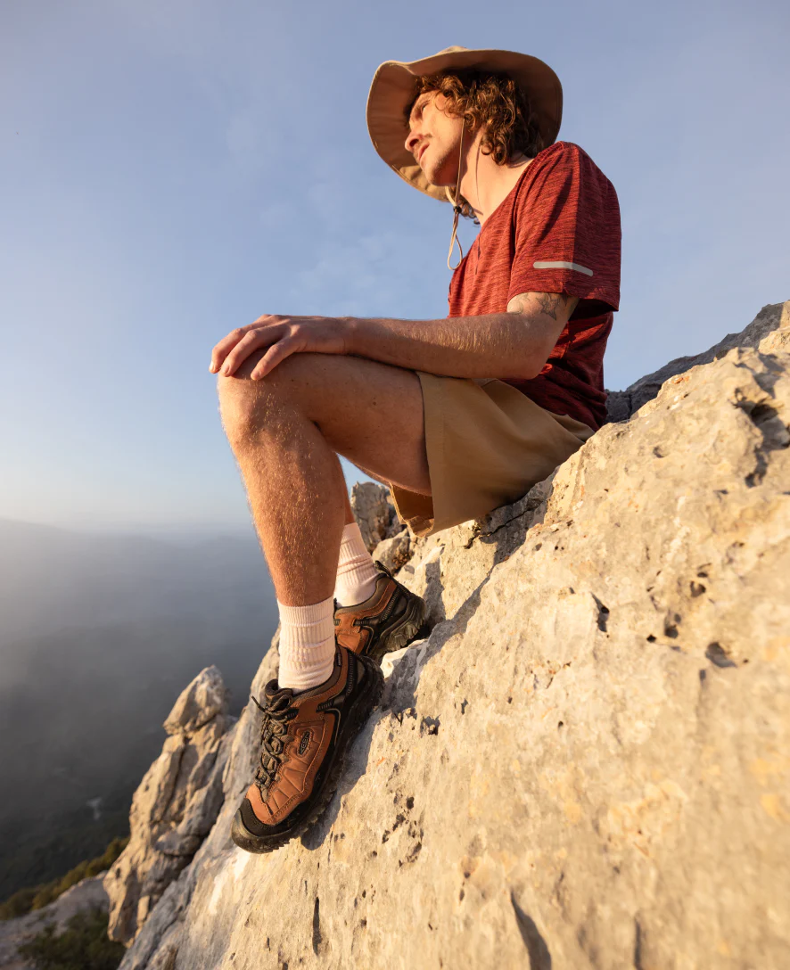 Men's Targhee IV Waterproof Hiking Shoe  |  Bison/Black - Image 8
