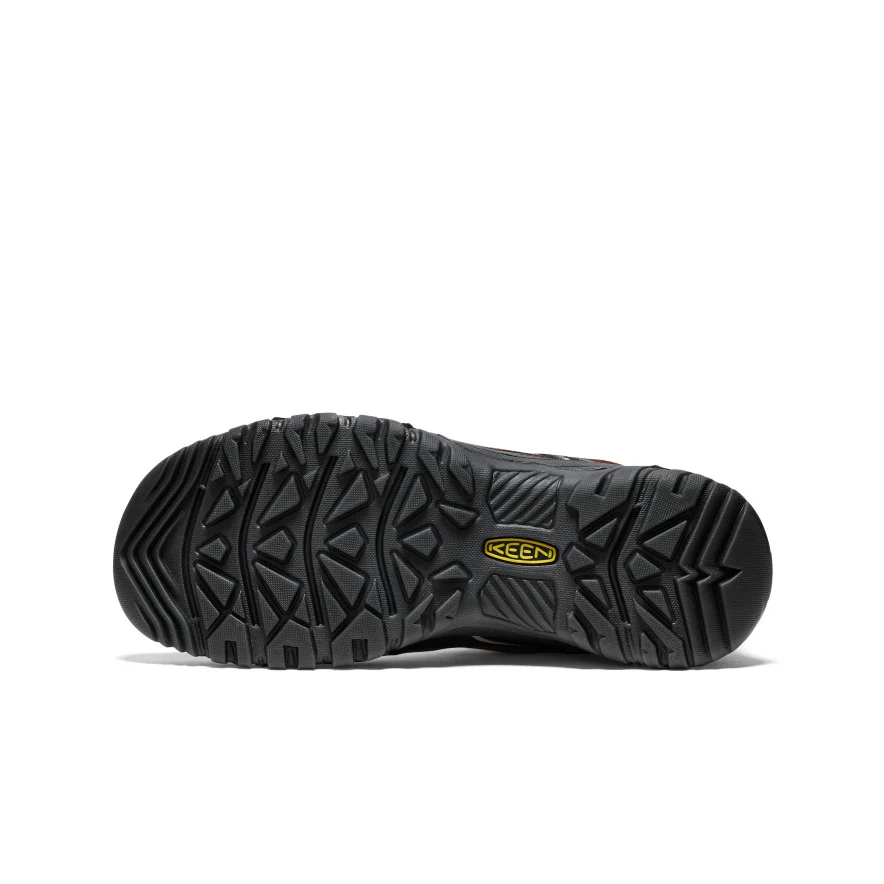 Men's Targhee IV Wide Waterproof Hiking Shoe  |  Bison/Black - Image 6