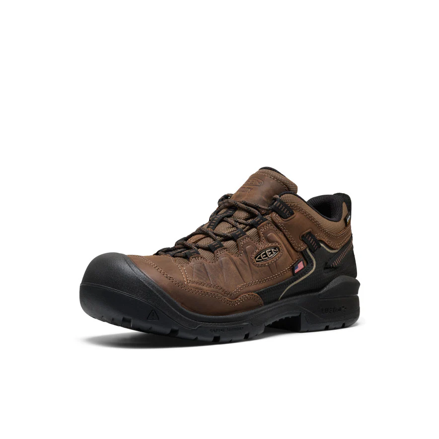 Men's Targhee IV Waterproof Work Shoe (Carbon Toe)  |  Dark Earth/Black - Image 3