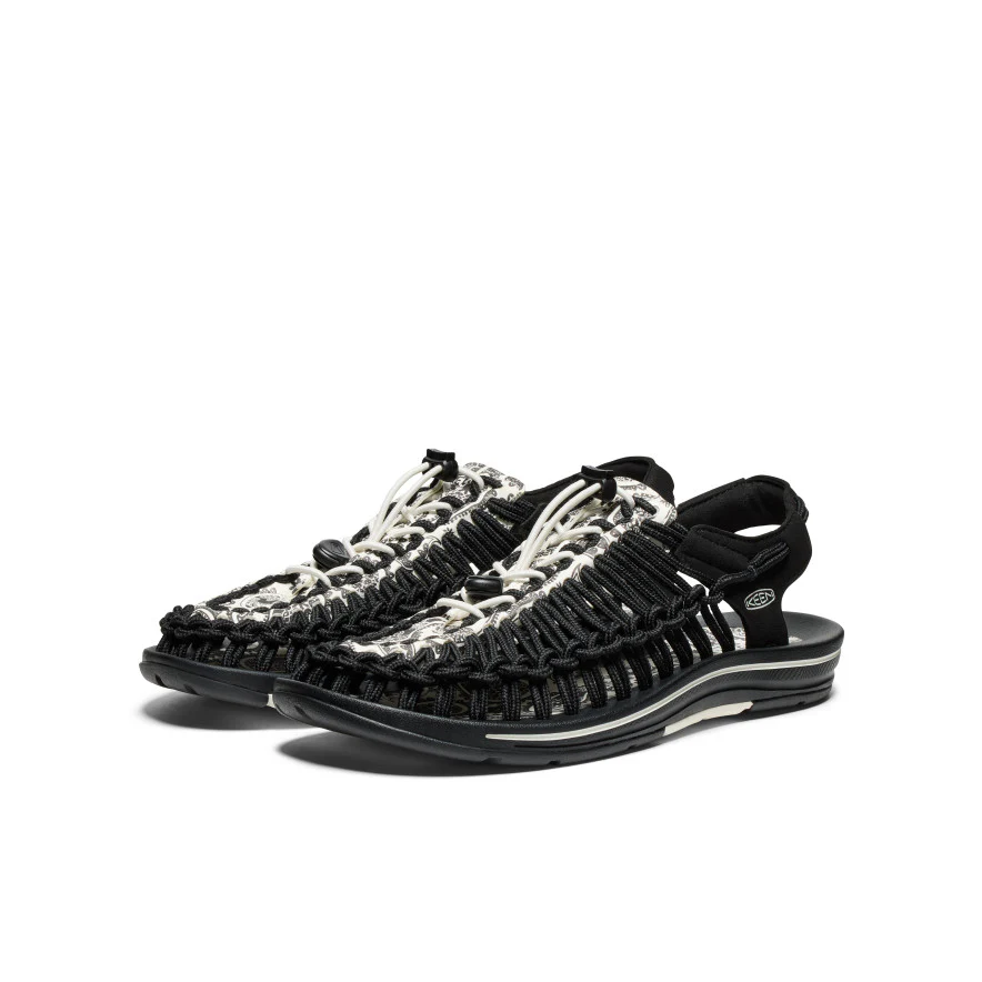 Men's UNEEK Sneaker x T.H.C.  |  Blk Raven Paisley - Image 3