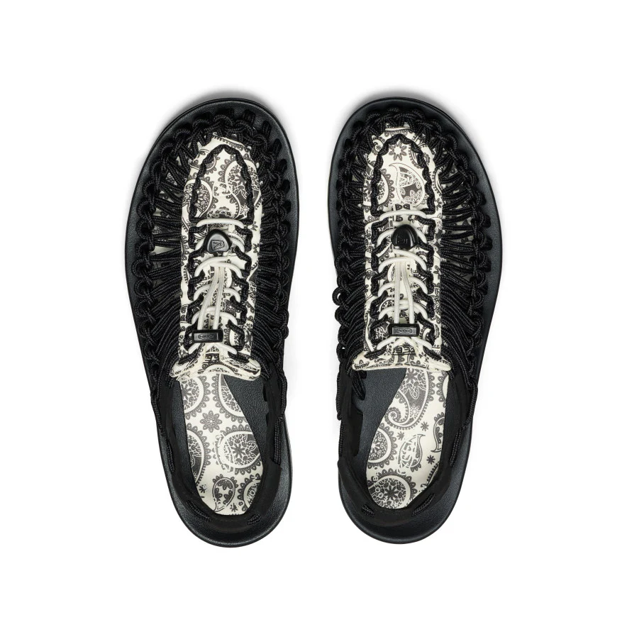 Men's UNEEK Sneaker x T.H.C.  |  Blk Raven Paisley - Image 4